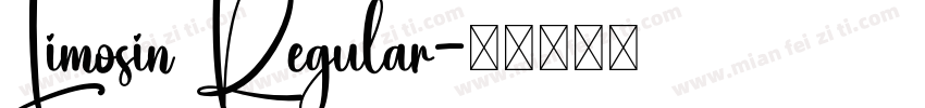 Limosin Regular字体转换